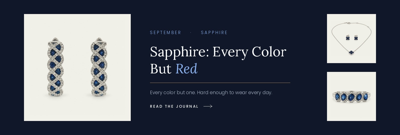 Sapphire, the September birthstone, in every color but red — Karat 22 Jewelers, Houston